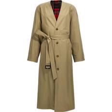 Balenciaga Coats Balenciaga Lining Oversize Trench Coat Trench Impermeabili Beige-Donna 40FR