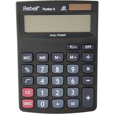 Rebell Panther 8 Desktop Calculator, Black