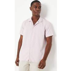 Pink Shirts Resort collar dobby short sleeve shirt