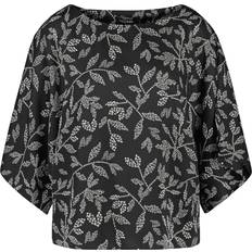 4XL Blusas Taifun Blusa - Negro/Blanco