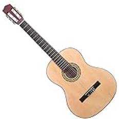 Classic Cantabile Series AS-851-L gitarr 4/4 för vänsterhänta ungdomar och vuxna, nybörjare, 6 strängar, konsertgitarr, akustisk gitarr natur