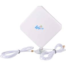 SMA 4G LTE Antenna 35dbi Dual MIMO GSM/3G High Gain WiFi Signal Booster With 6ft Cables