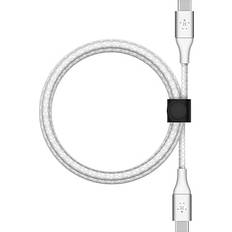 Mobile Phone Accessories Belkin BoostCharge USB-C to USB-C Charging Cable, 6.6 ft. White CAB004BT2MWH