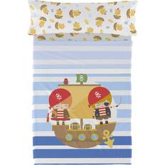 Hemtextil HappyFriday HappyFriday Happynois Pirate Ship Påslakan Multifärgad