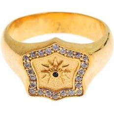 Nialaya Gold Plated 925 Sterling Silver Ring EU63 EU66 US12