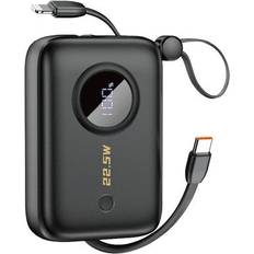 Dudao Powerbank 10000mAh med USB-C och Lightningkabel