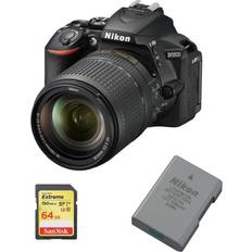 Built-In DSLR Cameras Nikon D5600 AF-S 18-140mmF3.5-5.6 SanDisk Extreme 64G SD EN-EL14A