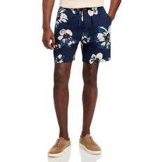 Linen Shorts Vince Blossoms Linen-Blend Short, Coastal Blue/morning Haze