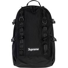 Supreme logo patch backpack unisex Nylon One Size Black