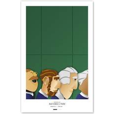 Posters S. Preston Art & Designs Washington Nationals 11x17 Minimalist Stadium Print Poster