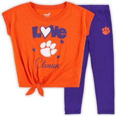 Children's Clothing Outerstuff Preschool /Purple Clemson Tigers Forever Love T-Shirt Leggings Set Orange, Youth NCAA Youth Apparel