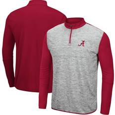 American Football Jackets & Sweaters Colosseum Men's Heathered Gray, Crimson Alabama Crimson Tide Prospect Quarter-Zip Jacket Heathered Gray, Crimson