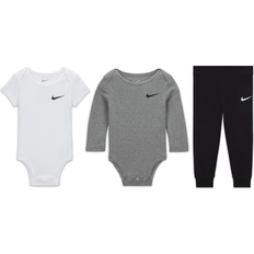 Nike Black Bodysuits Nike Essentials Baby 0-9M 3-Piece Bodysuit Set in Black, 3M 56K732-023 3M