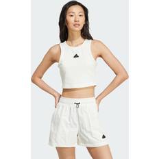 Adidas Women Tank Tops Adidas City Escape Cropped Tank Top Off White Womens