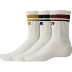 New Balance Socks New Balance Unisex Essentials Line Midcalf Pack Midcalf Socks White Size M