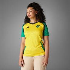 Adidas Sports Fan Apparel Adidas Jamaica Home Jersey Hazy Yellow Womens