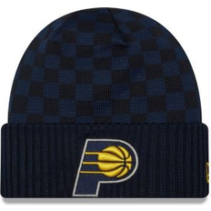 Caps New Era Men's Navy Indiana Pacers 2024 Nba All-Star Game Rally Drive Checkerboard Pattern Cuffed Knit Hat Navy One Fits All