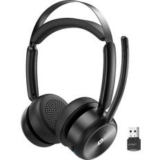 eMEET Wireless Headset with Mic for Work, HS80