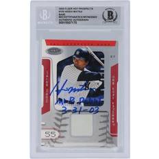 Fleer Hideki Matsui New York Yankees Autographed 2003 Hot Prospects #105 #/1250 Beckett Fanatics Witnessed Authenticated Rookie Card with "MLB Debut 3-31-03" Inscription