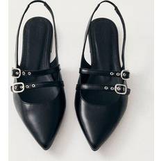 ALOHAS Skor ALOHAS Wren Leather Ballet Flats - Black