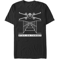 Clothing Fifth Sun Star Wars Men's Classic Stay On Target Short Sleeve T-Shirt Black