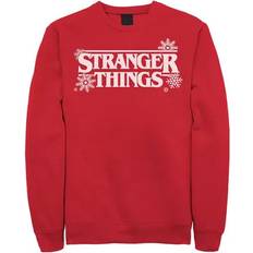 Sweaters Fifth Sun Men's Stranger Things Holidays Snowflakes White Logo Sweatshirt