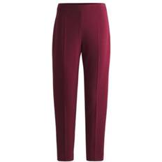 HUGO BOSS Pants HUGO BOSS Women's Regular-Fit Tapered Leg Trousers Dark Red