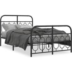 vidaXL Metal Bed Frame with Headboard Small Double