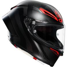 Red Motorcycle Helmets AGV Pista Gp Rr Full Face Helmet Black