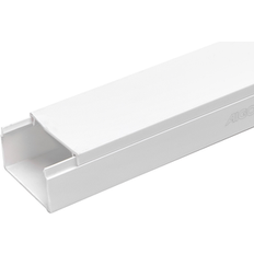 PVC Kabelkanal 40x25mm, 2m med Lim Hvid