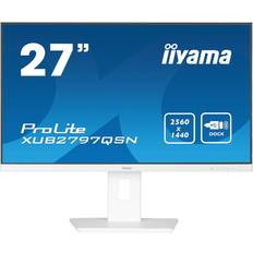 2560x1440 - 4 ms Écrans Iiyama ProLite XUB2797QSN-W1 27" LED IPS WQHD 100 Hz USB-C