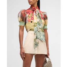 Viscose Blouses Alice + Olivia and Brentley Bow Blouse Oakley