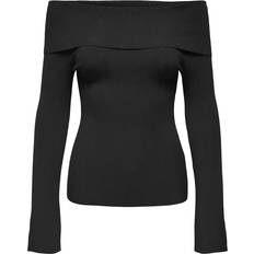 M Blusen Only Jay Off The Shoulder Long Sleeve Top