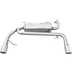 Avgassystem Inoxcar 100% Edelstahl Doppelaufpuff kompatibel mit Suzuki Swift 1.6 16V Sport 125PS 2006- 1x80mm Racing