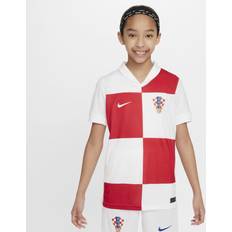 Croatia - XS Football Kits Nike Croatia 2024/25 Stadium Home Older Kids' Dri-FIT Football Replica Shirt White
