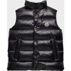 Black - Boys Padded Vests Moncler Kid's Tib Logo Quilted Vest, 8-14 3-999 BLACK