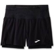 Brooks Herren Laufshorts HIGH POINT 5" 2-IN-1 SHORT 2.0 schwarz