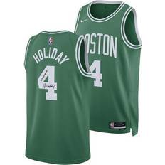 Sports Fan Products Fanatics Authentic Jrue Holiday Boston Autographed 2024 NBA Champions Nike Kelly Green Icon Jersey with"24 Champs" Inscription