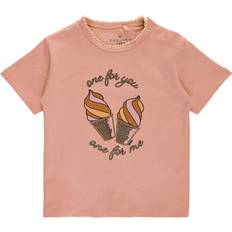 6-9M T-shirts The New Siblings Peach Beige Ginnie T-shirt - Beige
