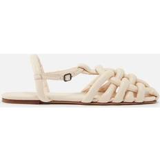 Naturel Sandales Hereu Women's Cabersa Leather Fisherman Sandals White