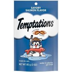 Whiskas Pets Whiskas temptations cat food savoury salmon dry bag, 2 case of 12