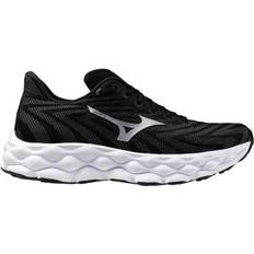 Shoes Mizuno Womens Wave Sky Running Shoe Black Silver, 10.5, Footwear Road Runner Sports