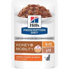 Hill's prescription diet k/d j/d kidney mobility wet cat food chicken 12x85g