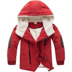 Orange Jackets Xcsgsra Orange, 9-10Years Kids Boys Warm Coats Lamb cashmere Jacket Outwear Not Specified One