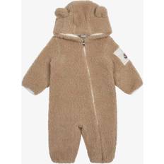 Moncler Moncler Enfant Beige Teddy Fleece Pramsuit 18-24 month