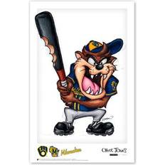 Posters S. Preston Art & Designs Tasmanian Devil Milwaukee Brewers 17" Print Poster