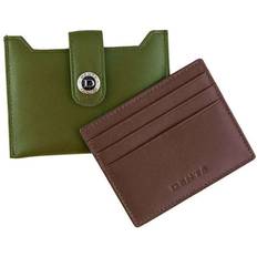 Dents Eden Security Card Holder - Olive/English Tan