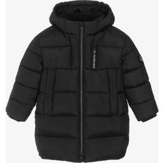 Calvin Klein Ytterklær Calvin Klein Boys Black Hooded Puffer Coat