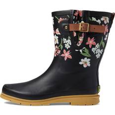 Men - Pink Boots Western Chief Women's Brushed Petals Mid Boot, Black