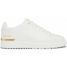 Mallet Mens GRFTR Lite White &amp; Gold Leather Trainers 12, Colo